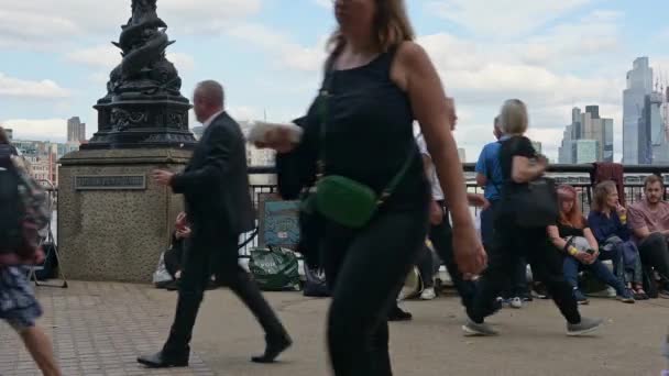 Londres Septembre 2022 Des Gens Long Promenade Reine Assoient Dans — Video