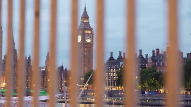 Londres Mai 2022 Coup Curseur Des Chambres Parlement Travers Les — Video