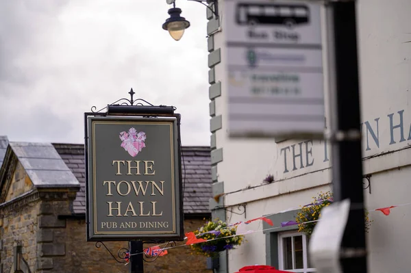 Richmond North Yorkshire August 2020 Tavern Town Hall Pub Tavern — 스톡 사진