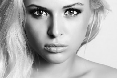 Yeşil eyes.woman.monochrome ile güzel sarışın kız