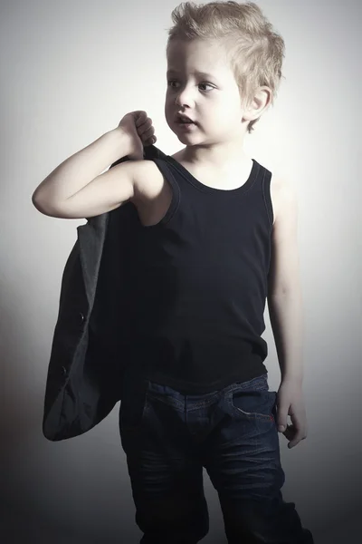 Moda boy.stylish haircut.fashion children.handsome çocuk — Stok fotoğraf