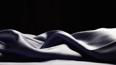 İpek tekstil, bir dalga ya da gece çölü gibi. Güzel soyut arkaplan