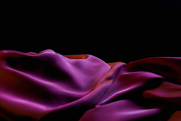 Silk textile like a waves. Beautiful Abstract background