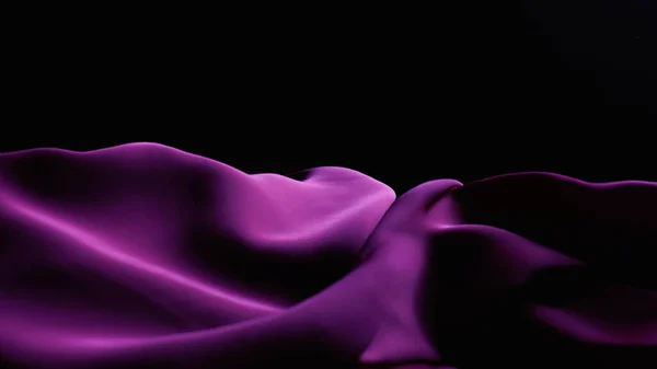 Têxtil Seda Como Ondas Deserto Noturno Belo Tecido Cetim Enrugado — Fotografia de Stock