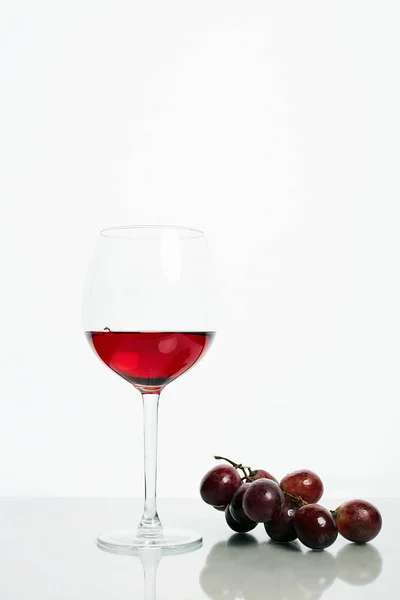 Glass Red Wine Beautiful Still Life Wineglass Grape Poster — Stock Photo, Image