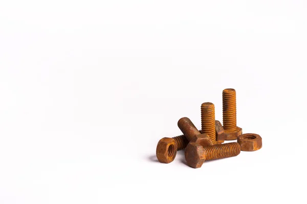 Rusty bolts and nuts — Stock Photo, Image