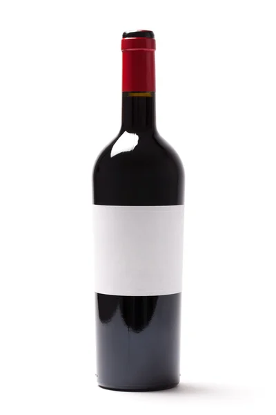 Butelka czerwonego wina czas obrazu — Zdjęcie stockowe
