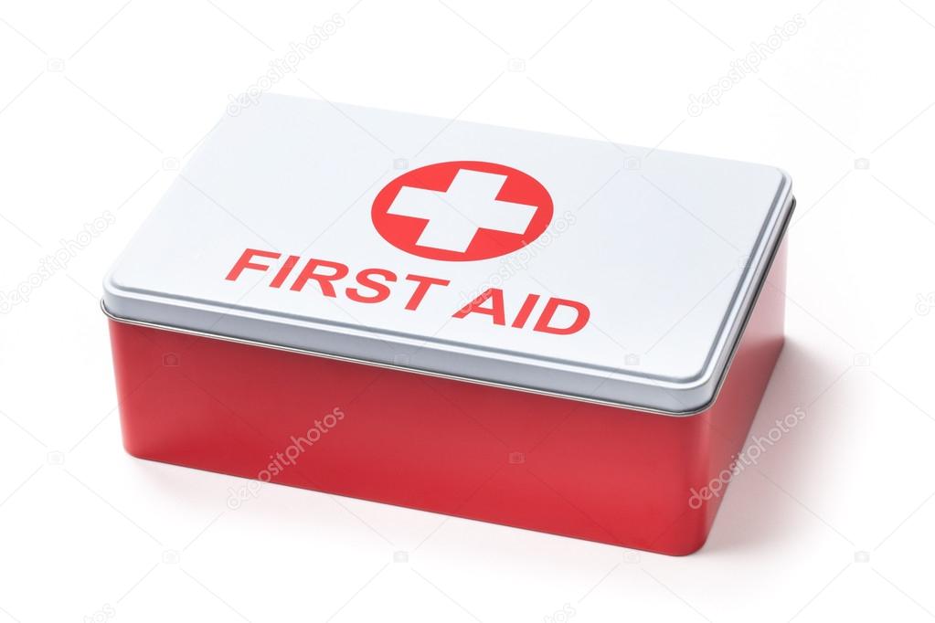 First Aid Kit Box - Stock Photo