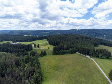 Almanya, Kara Orman üzerinde hava fotoğrafı