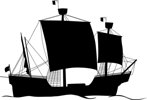 Segelschiff — Stockvektor
