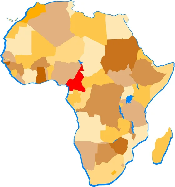 Kamerun — Stockový vektor