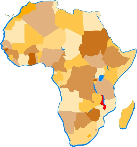 Malawi — Archivo Imágenes Vectoriales