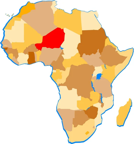 Níger — Archivo Imágenes Vectoriales
