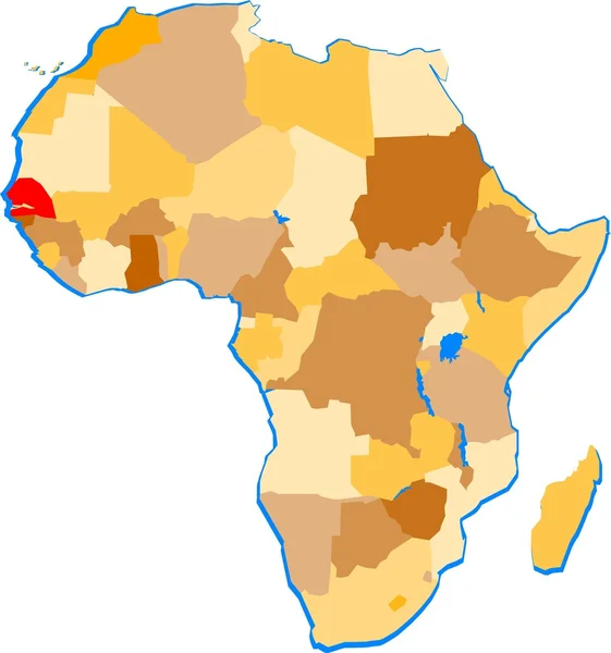 Senegal — Stockvector