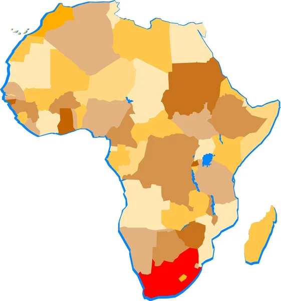 Sudáfrica. — Archivo Imágenes Vectoriales