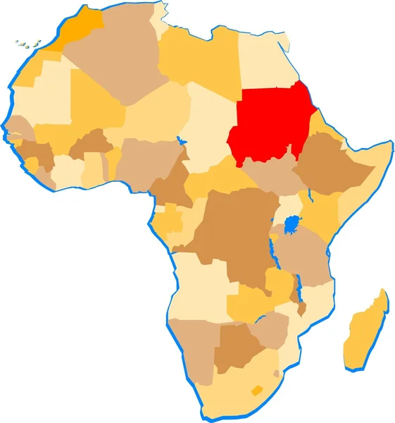 Sudan — Wektor stockowy