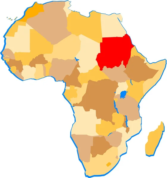 Sudán — Archivo Imágenes Vectoriales