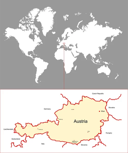 Austria — Archivo Imágenes Vectoriales