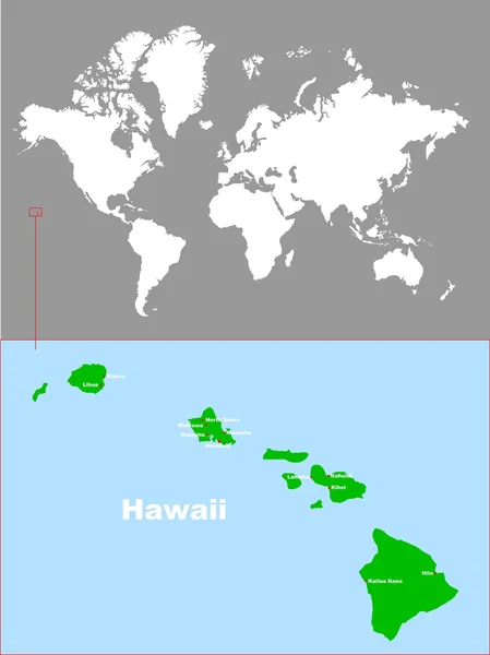 Hawaje — Wektor stockowy