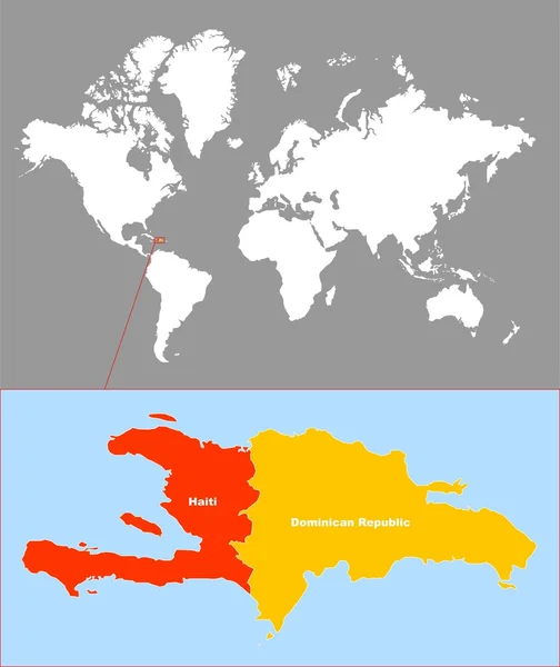 Republika Haiti i domican Ilustracja Stockowa