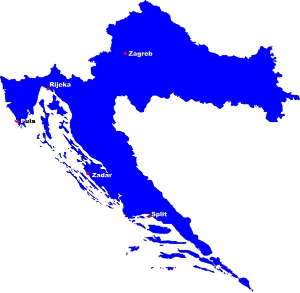 Kroatië — Stockvector