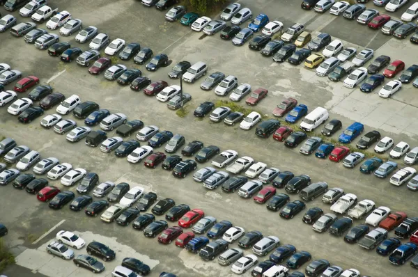 Massive Parking of cars — Stock Photo, Image