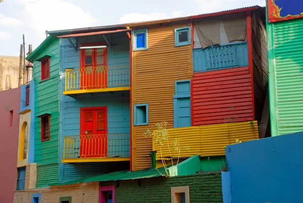 Lares coloridos em La Boca - Buenos Aires — Fotografia de Stock