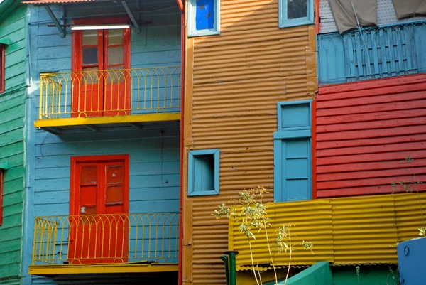 Πολύχρωμα σπίτια στο la boca - Μπουένος Άιρες — Φωτογραφία Αρχείου
