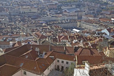 kentsel bölge panorama Lizbon, Portekiz.