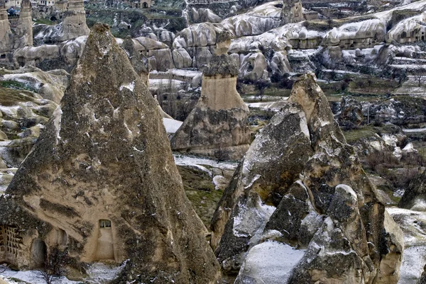 Sandstone formations in Cappadocia, Turkey. — Stock Photo, Image