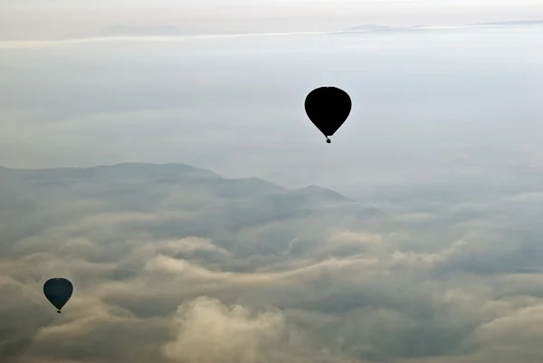 Hot Air Ballons flying on the sky of Cappadocia.Turkey. — Stock Photo, Image