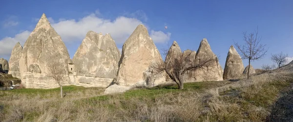 Sandsteinformationen in Goreme, Türkei. — Stockfoto