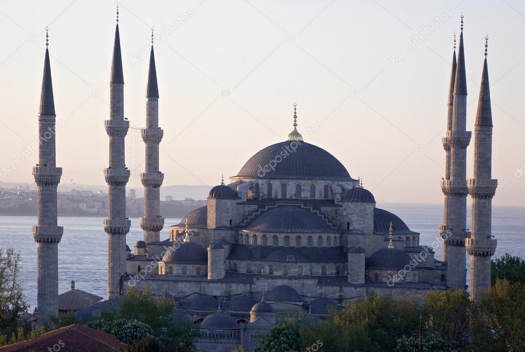 Main mosque of Istanbul - Sultan Ahmet camii (Blue mosque) at ea