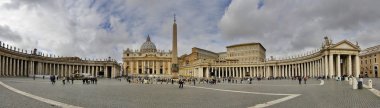St peter's square Vatikan, Roma, İtalya.