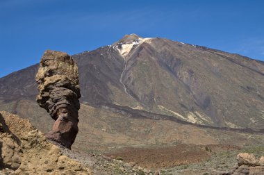 Volkan el teide ve los roques. ada tenerife, İspanya.