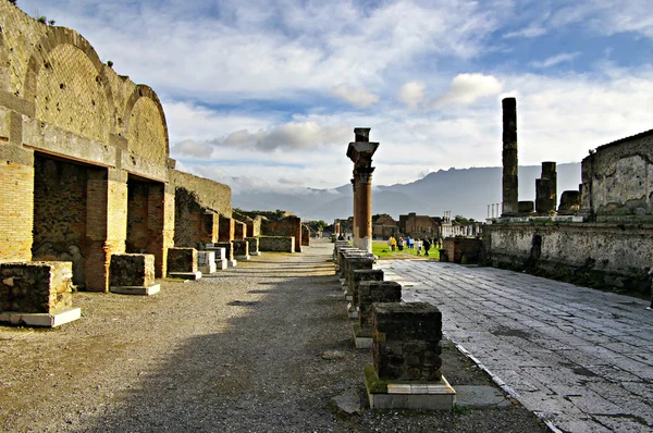 Вид руин Помпеи. Италия . — стоковое фото