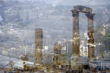 Görünüm sermaye city amman. Ürdün.