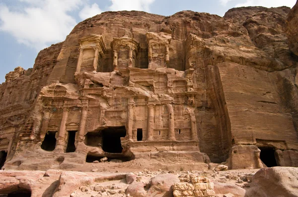 Royal Tombs in Petra, Jordan. — Stock Photo, Image