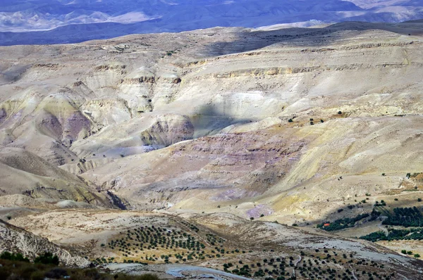 Kijk naar de vallei van "mount nebo" hill. — Stockfoto