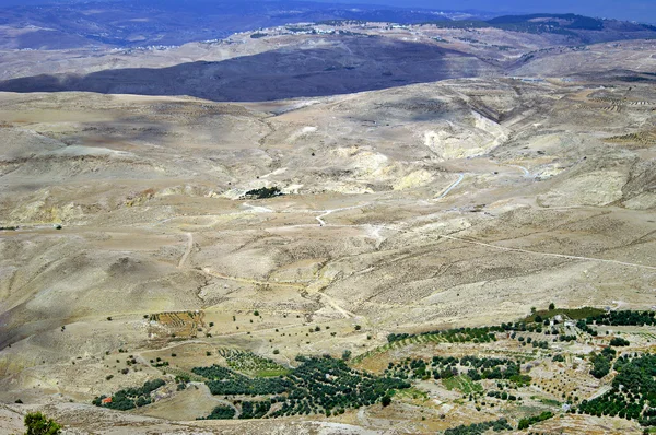 Kijk naar de vallei van "mount nebo" hill. — Stockfoto