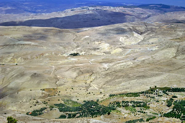 Look from "Mount Nebo" hill to the valley. — Stock Photo, Image