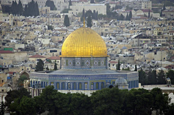 Zicht op de oude stad Jeruzalem. Israël. — Stockfoto