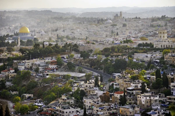 Viiew av den gamla staden jerusalem. Israel. — Stockfoto