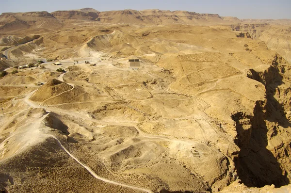 Zoek westen van de fotress van masada. Israël. — Stockfoto