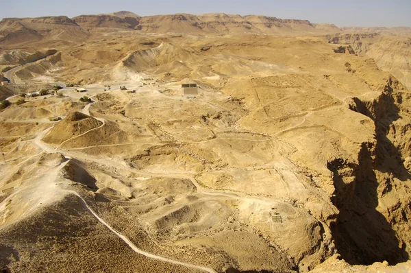 Κοιτάζοντας δυτικά από το fotress της masada. Ισραήλ. — Φωτογραφία Αρχείου