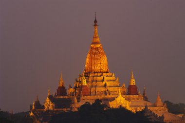 Ananda bagan erken akşam Tapınağı. Myanmar (burma).