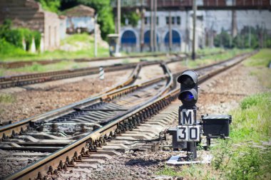 Semaphore on railway