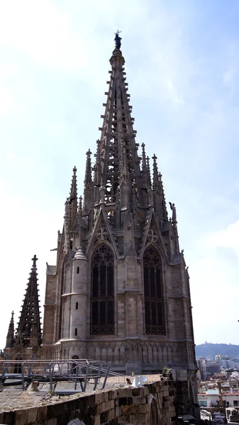 La Catedral de la Santa Cruz y Santa Eulalia — Stock Photo, Image