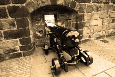 edinburgh Castle eski savaş topu