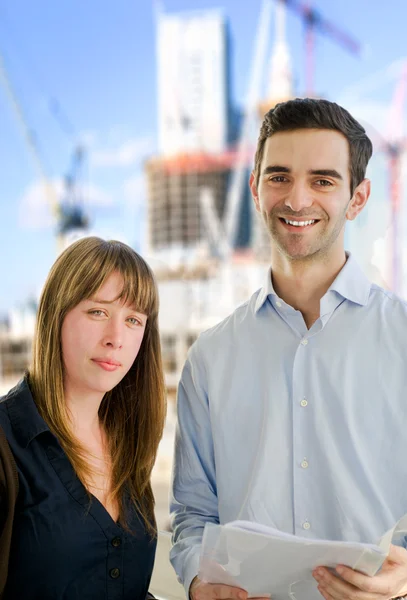 başarılı iş çift arka ofis inşaat ile.